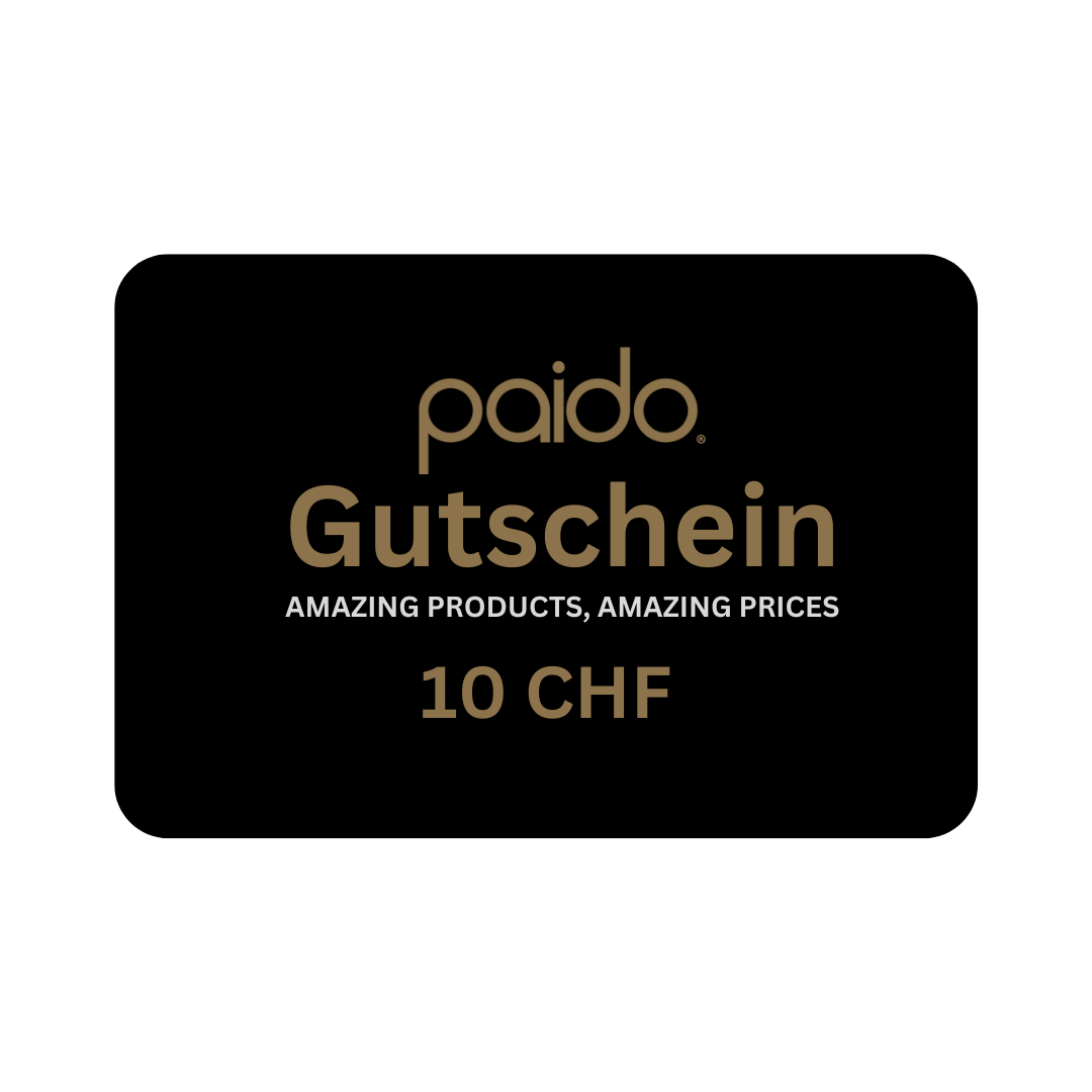 
                  
                    Paido Gutschein - CHF 10.00
                  
                